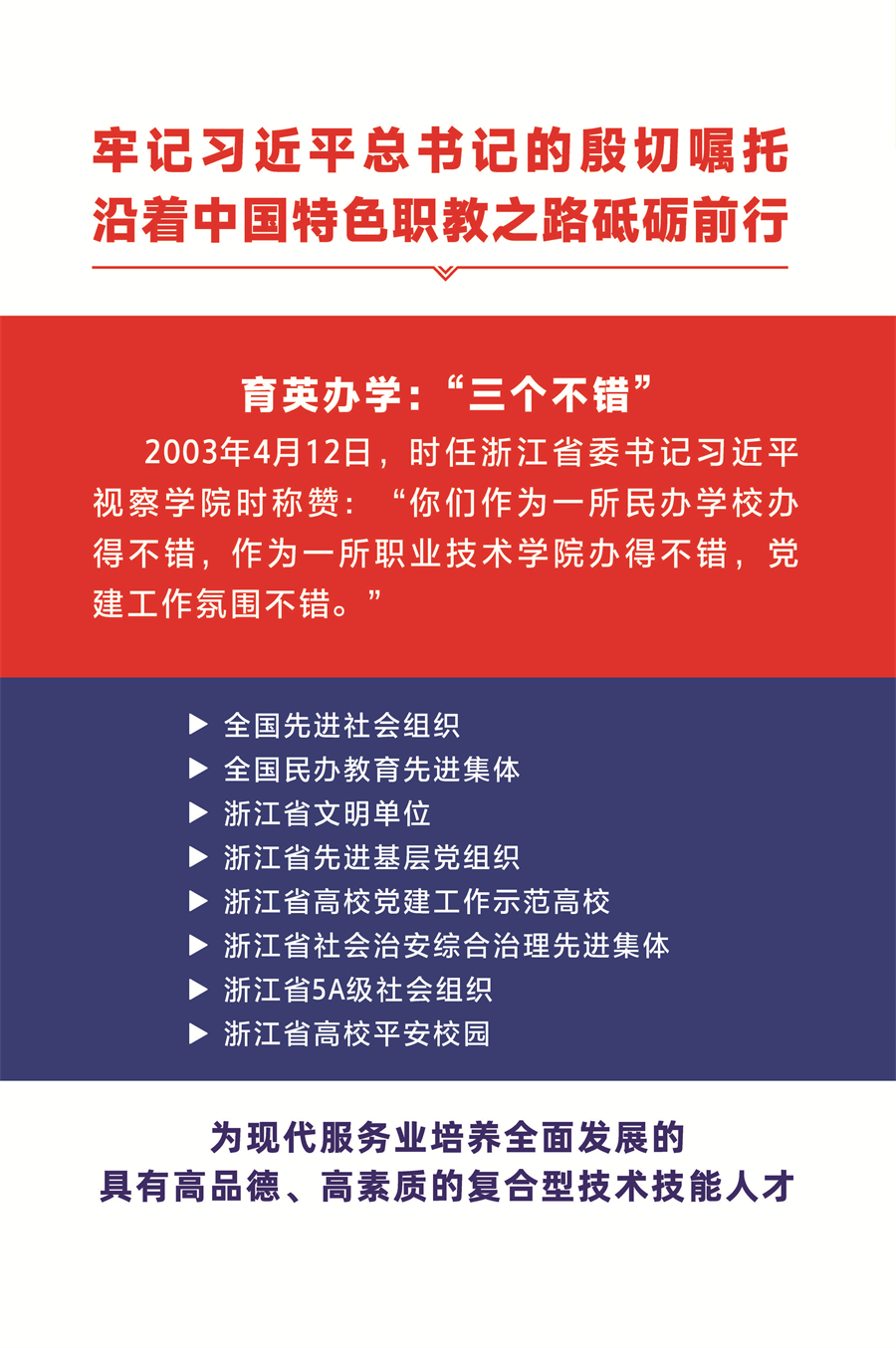 浙江育英職業(yè)技術(shù)學院2024年高職提前招生簡章