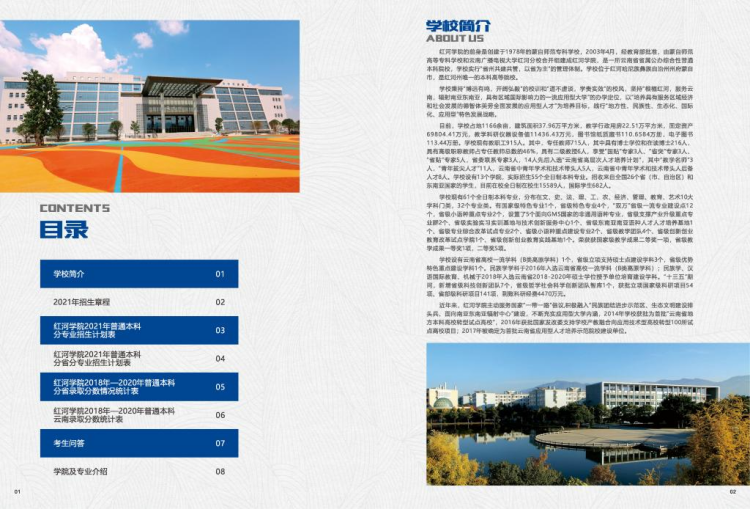 紅河學(xué)院－2021年招生簡章
